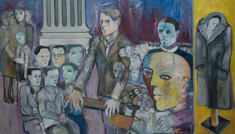 <em>The Trial</em> (diptych). 2006, oil, 203x356cm.